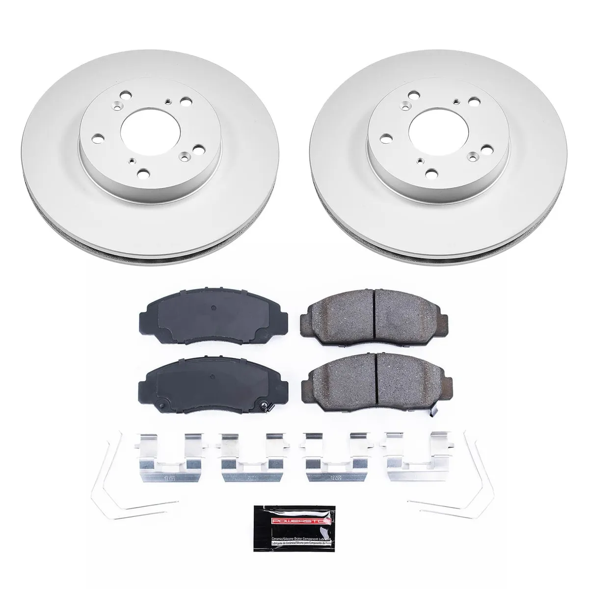 Z17 Geomet Coated Rotor Kit: Genuine Geomet Fully Coated Rotors; Ceramic Pads W/Hardware product image