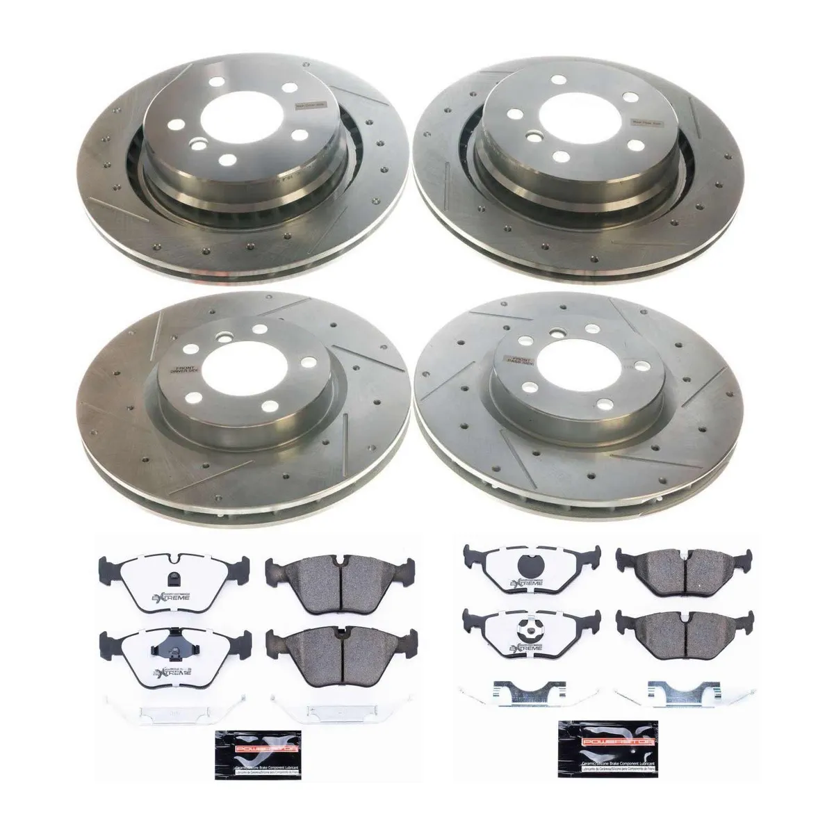 Z26 Street Warrior Upgrade Kit: Drilled/Slotted Rotors; Carbon-Fiber Ceramic Pads W/Hardware; Pad Sensors product image