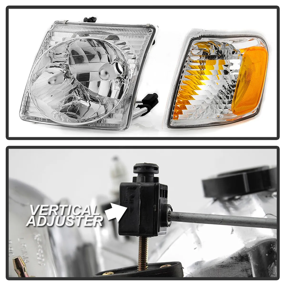 0103 Explorer Sport/0105 Sport Trac OEM Style Headlights With Corner 4pcs Sets product image