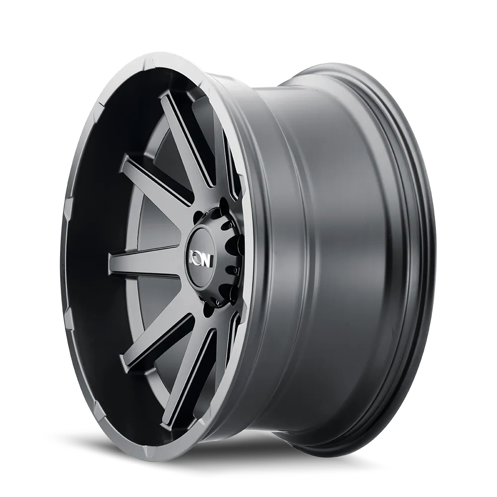 Cast Aluminum Wheels 143 MB 20x9 Matte Black 8 On 165.1 Bolt Pattern 0 Offset ION Wheels product image