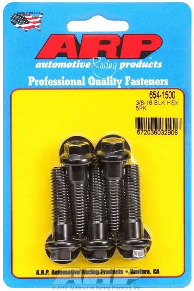 ARP Auto Racing 3/816 x 1.500 Hex 7/16 Wrenching Black Oxide Bolts