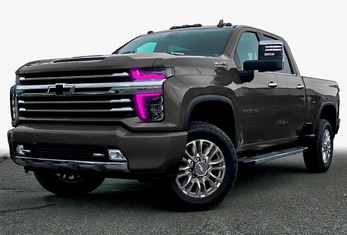 Oracle Lighting 2020-2021 Chevrolet Silverado HD 2500 3500 Colorshift Rgb+w Headlight DRL Upgrade Kit product image