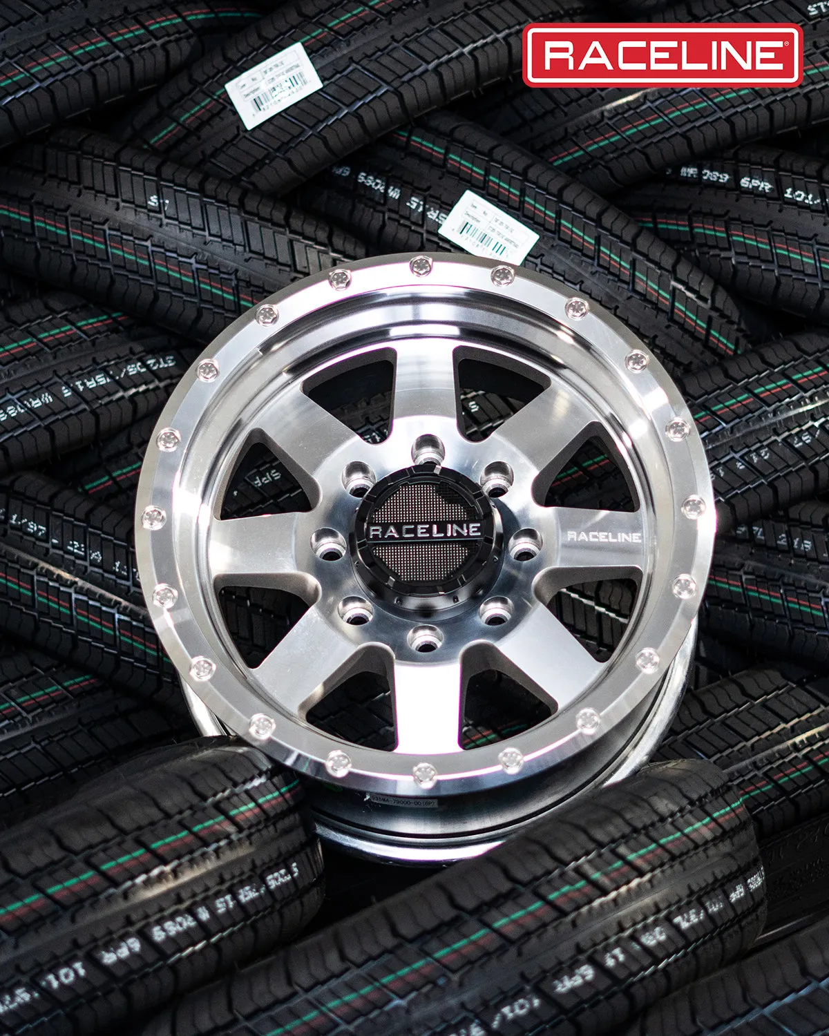 Aluminum Wheels 17x9 Defender 935MC Machined Silver -12 Offset 5 on 127 Bolt Pattern 83.82 Bore Raceline product image