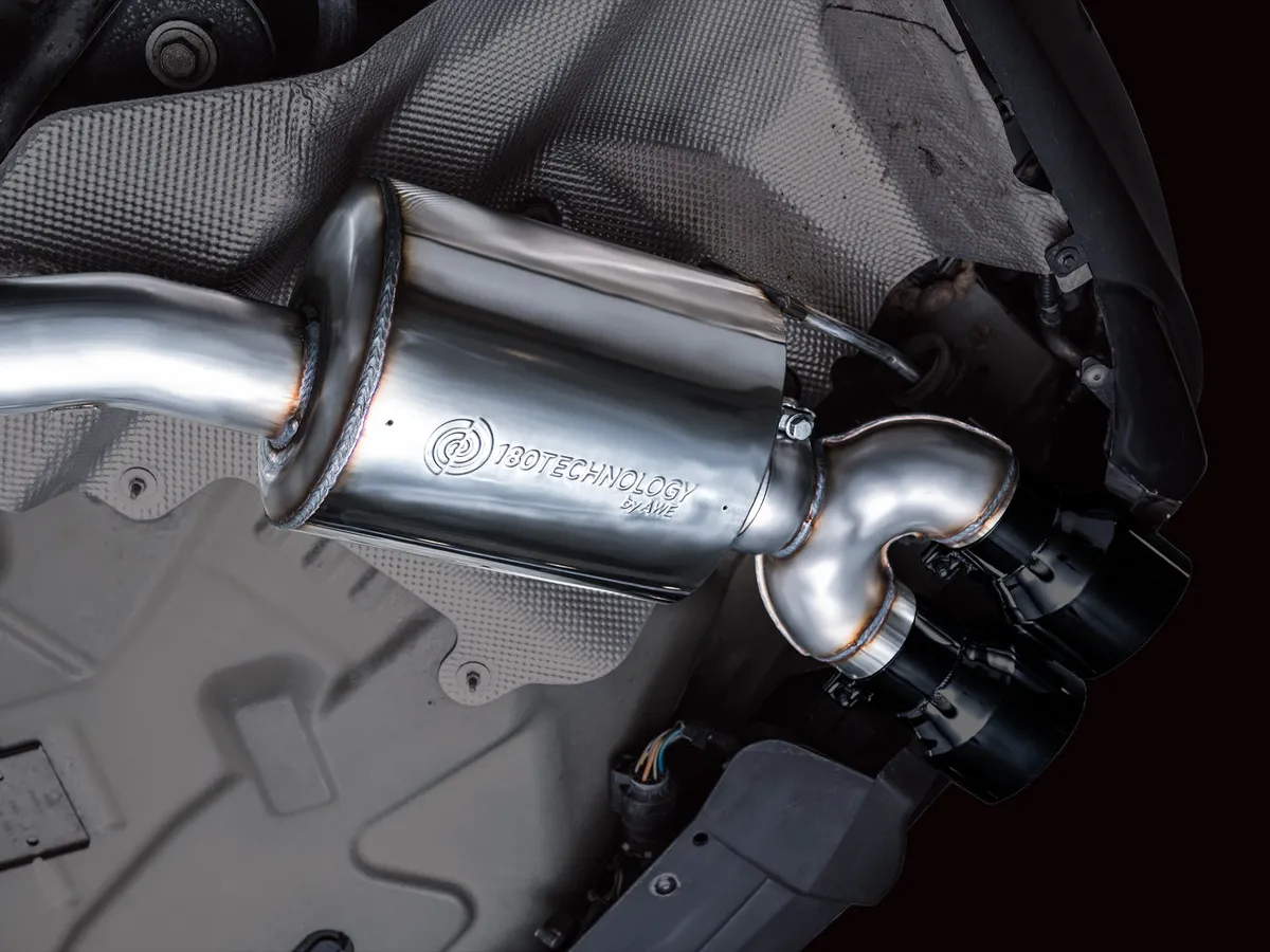 AWE Touring Edition Exhaust for Ford Explorer ST - Chrome Silver Tips product image