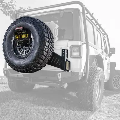 Smittybilt 18c Wrangler Bolton Xrc Gen 3 Tire Carrier(Up to 40in) Works w/ Xrc/Src Gen 2 Rear Bumpers Only