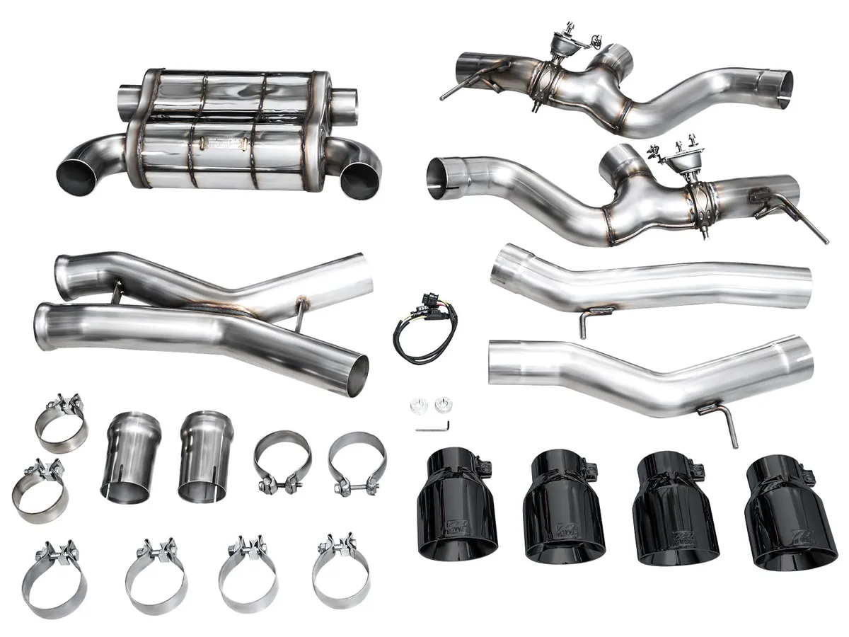 AWE SwitchPath™ Exhaust for BMW G87 M2 - Chrome Silver Tips product image