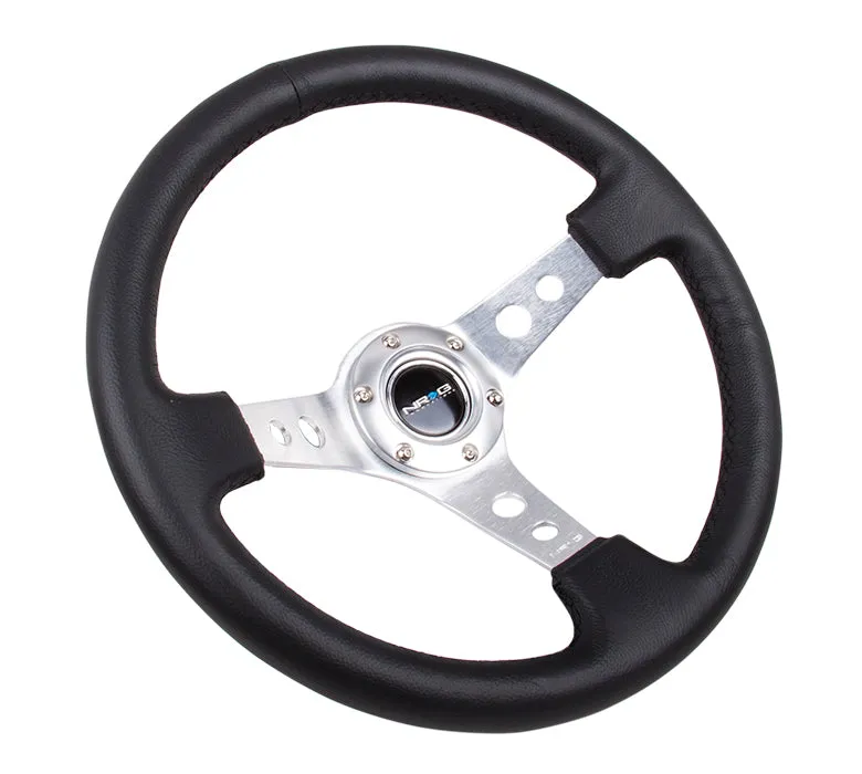 Steering Wheel 350mm 3in Dish Black Leather product image