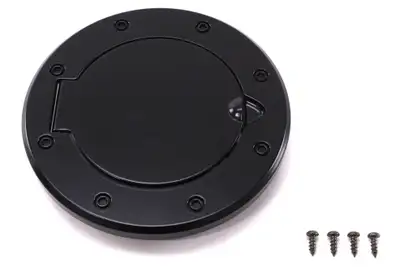 Rugged Ridge Rugged Ridge Non-Locking Black Aluminum Gas Cap Door - JK