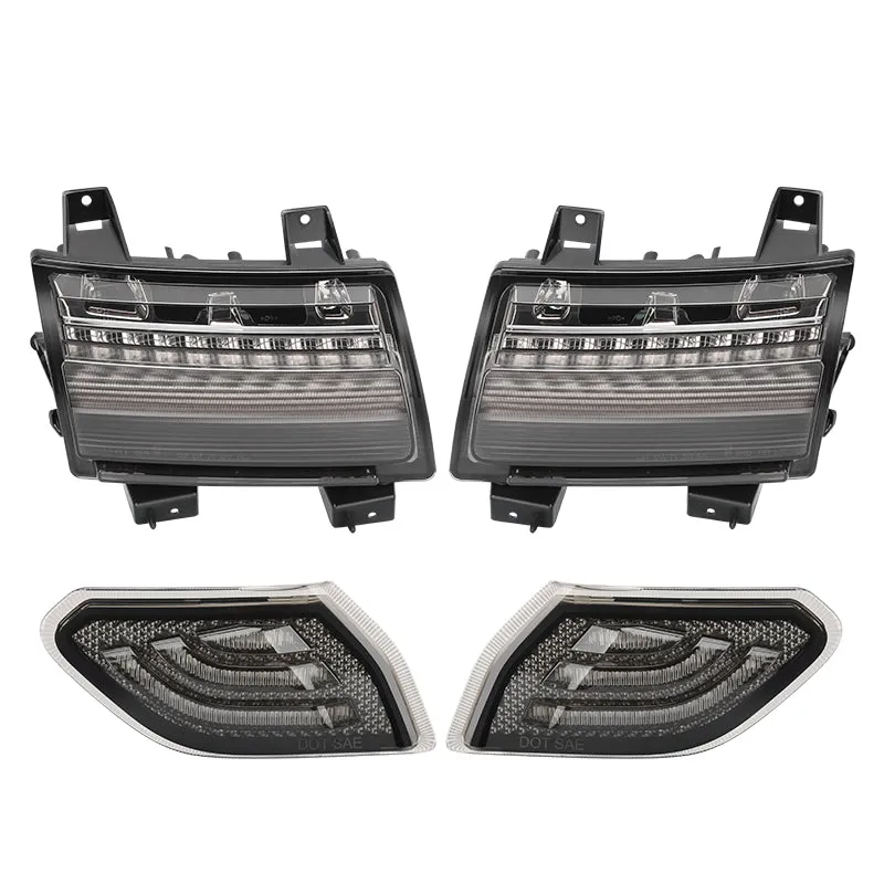 Front LED Turn Signals & Fender Side Marker Lights Combo for 2018-Later Jeep Wrangler JL & Gladiator JT product image