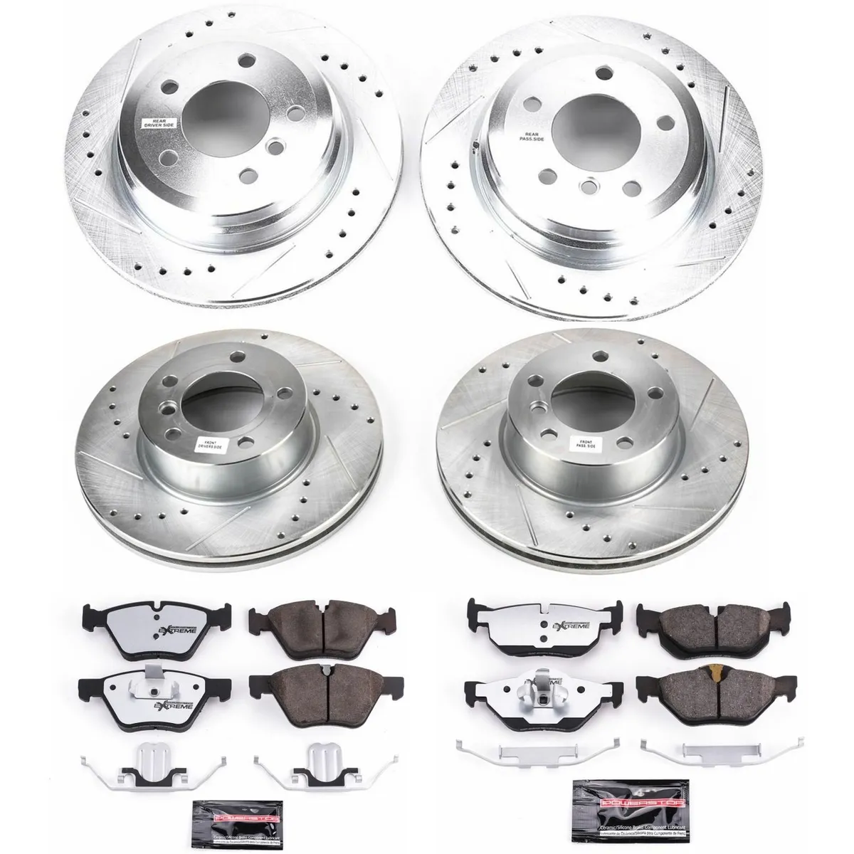 Z26 Street Warrior Upgrade Kit: Drilled/Slotted Rotors; Carbon-Fiber Ceramic Pads W/Hardware; Pad Sensors product image