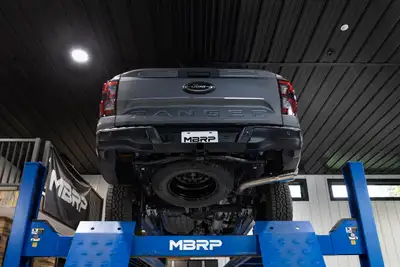 MBRP Exhaust Armor Pro Cat Back Exhaust System; 2.5 in.; Single Side Exit; T304 Stainless Steel; 4.0 in. Tip;