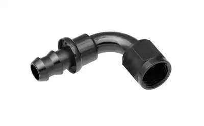 Redhorse Performance 10 90 Degree An/Jic Hose End Push Lock Black