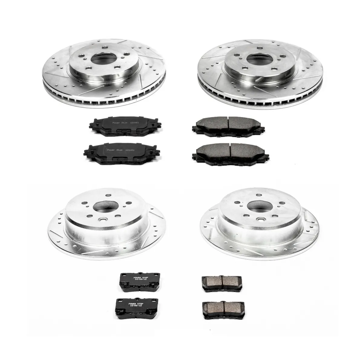 Z23 Evolution Sport Upgrade Kit: Drilled/Slotted Rotors; Carbon-Fiber Ceramic Pads W/Hardware product image