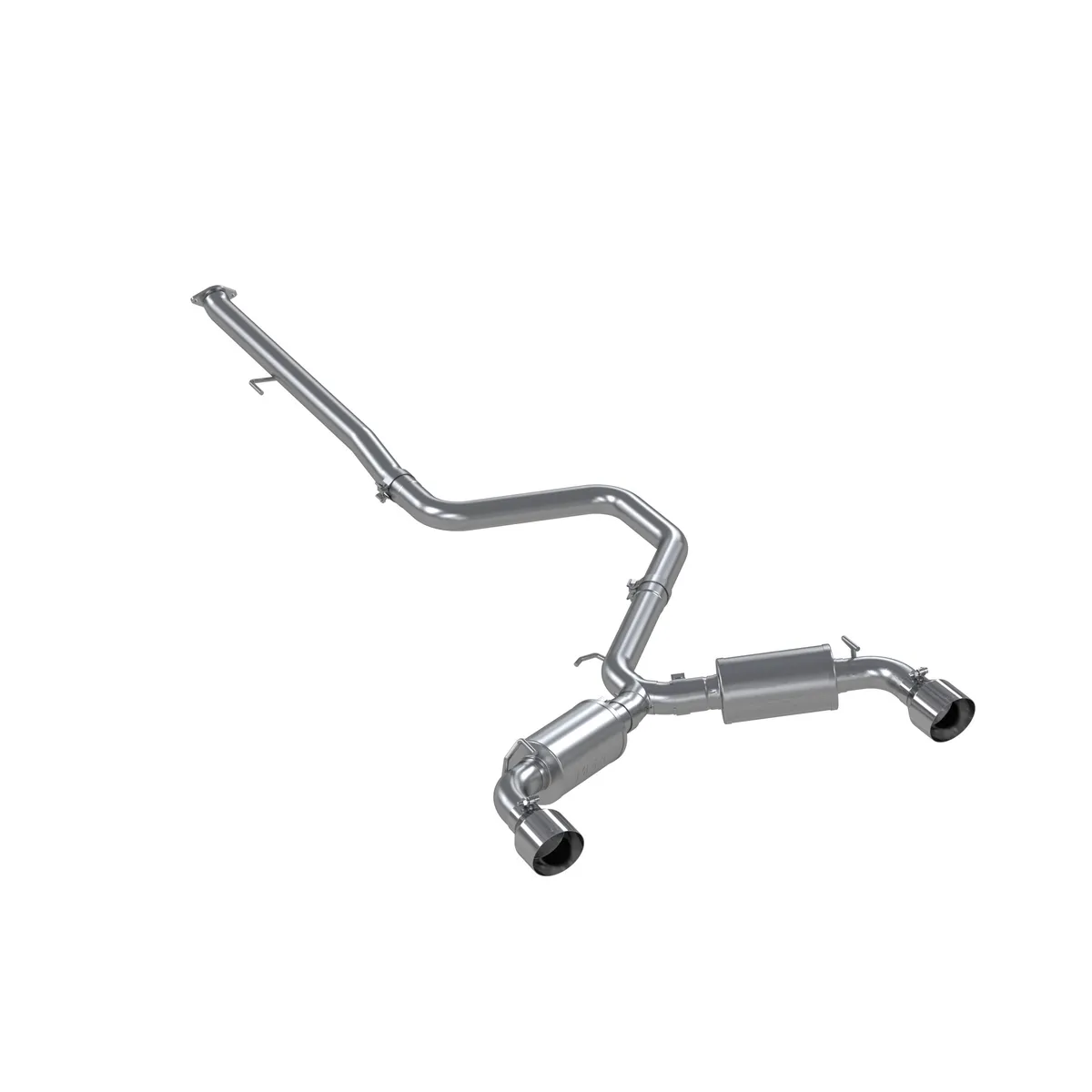 Armor Lite Cat Back Performance Exhaust System; 3 in.; Aluminized Steel; Dual Split Rear; W/5 in. OD. Tips; product image