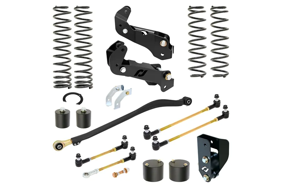 Rock Jock Driver Lift Kit For Wrangler JL 4Xe Hybrid 3.5 Inch Lift RockJock 4x4