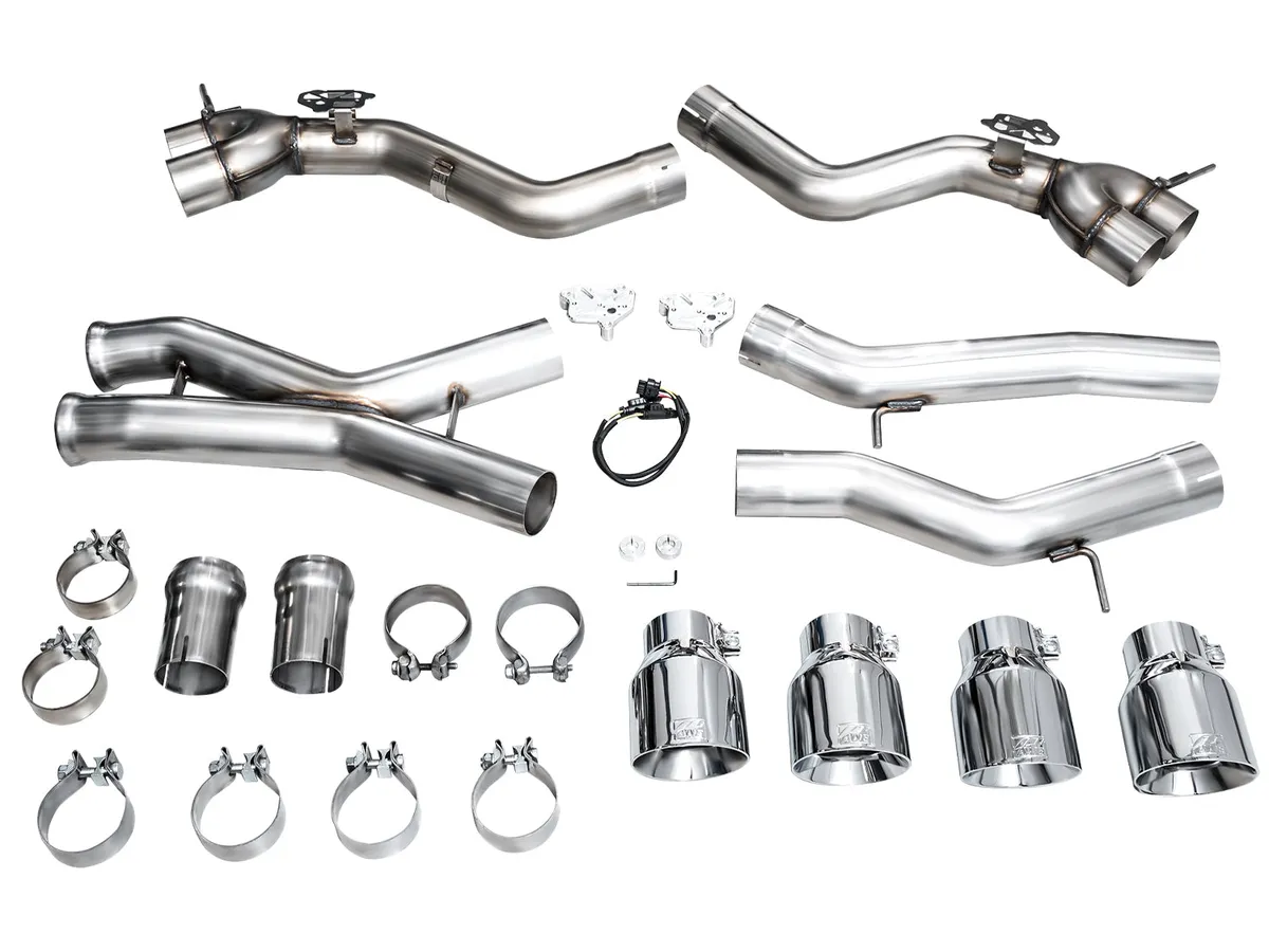 AWE SwitchPath™ Exhaust for BMW G87 M2 - Chrome Silver Tips product image