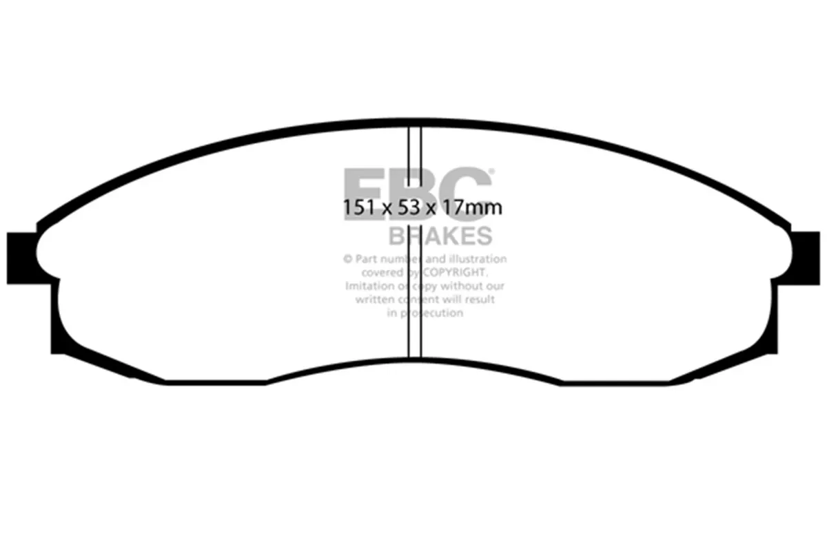EBC Brakes EBC Brakes DP31082C Redstuff Ceramic Low Dust Brake Pads