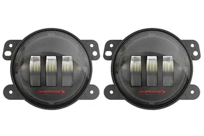 JW Speaker Corporation 6145 j2 Model 12v Sae/Ece LED Fog Light With Black Inner Bezel(2 Light Kit)