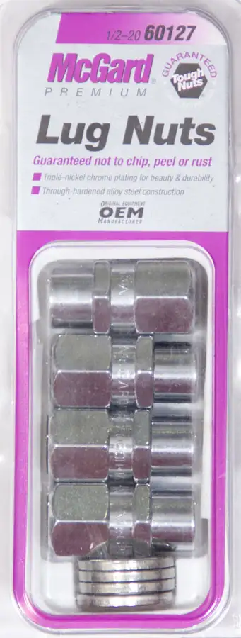 McGard Hex Lug Nut 1/220 Drag Racing Mag Washer Short .49 in Shk 13/16 Hex 1.6 in o