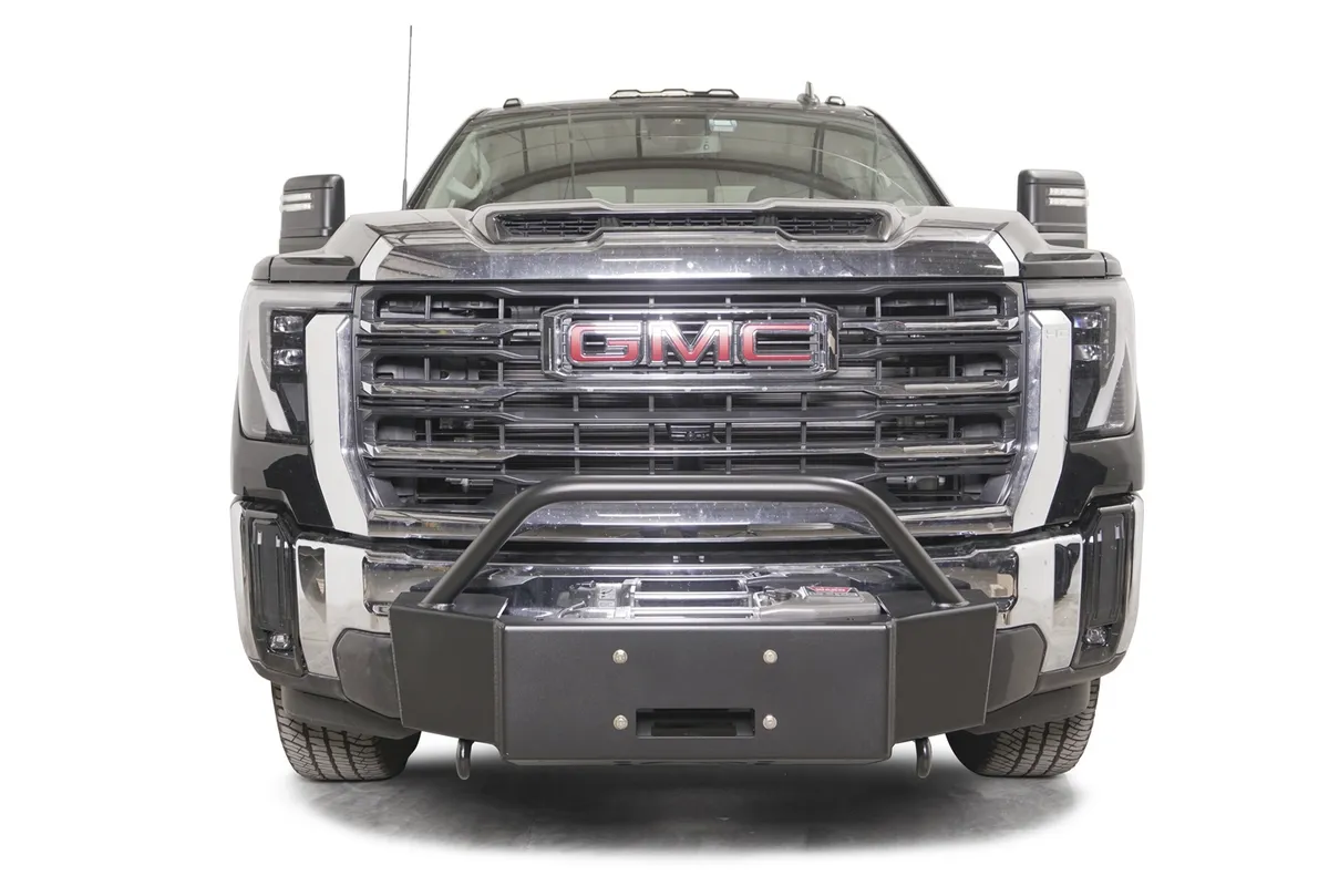 24c Sierra 2500/3500hd Winch Mount W/Prerunner Guard Frnt Bumper Matte Finish product image