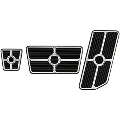 Billet Specialties Universal Pedal Kits Grooved Black