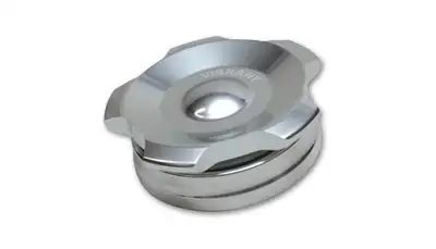 Vibrant Performance Oil Tank Weld Bung w/Cap; 2.75 in. Weld Bung OD; Polished; 6061 Billet Aluminum;