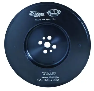 Fluidampr Performance Diesel Dodge Cummins 5.9L Comp Series Internal Balance Steel Black Zinc Finish O.D. 9 34 In. Performance Damper