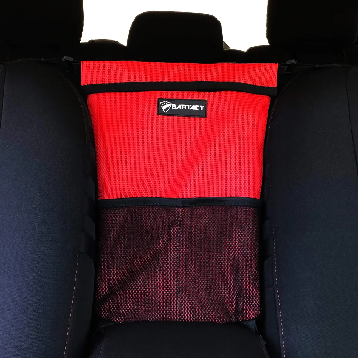 Automobile Seat Storage Bag Pet Barrier Organizer for vehicles Sun Shade Mesh Bartact (Pat Pend) product image