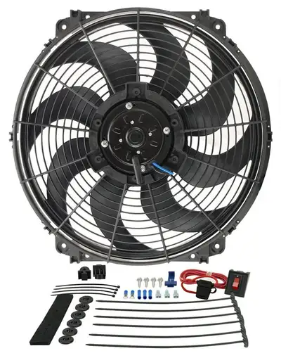 Derale 16 Tornado Electric Puller Fan, Premium Mounting Kit