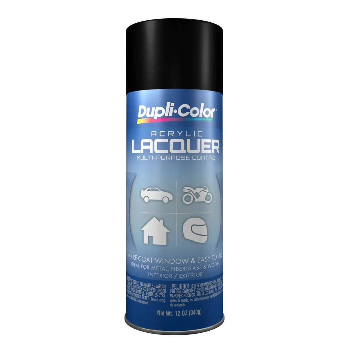 Premium Lacquer; Flat Black; 12 Oz. Aerosol product image
