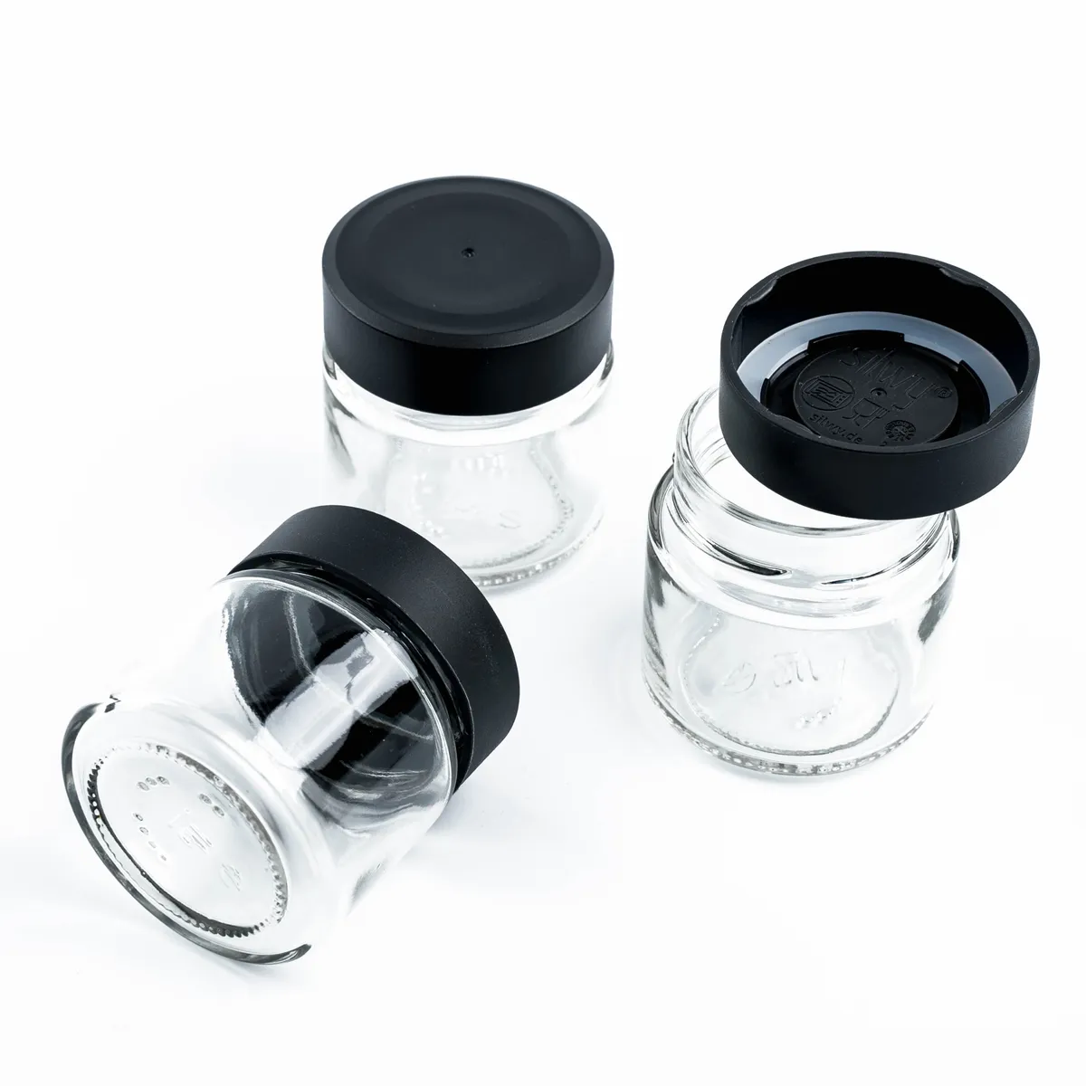Magnetic Deli Jars Black & Classy 125 ml Including Black Ledge product image