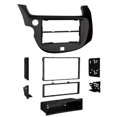 Metra Electronics Custom Fit Mounting Kit; Iso Din W/Pocket or Double Din Radio Provision; Incl.: Radio Housing/Iso Brackets/Iso Trim Plate/Iso Ddin Brackets/Iso Ddin Trim Plate/Pocket;