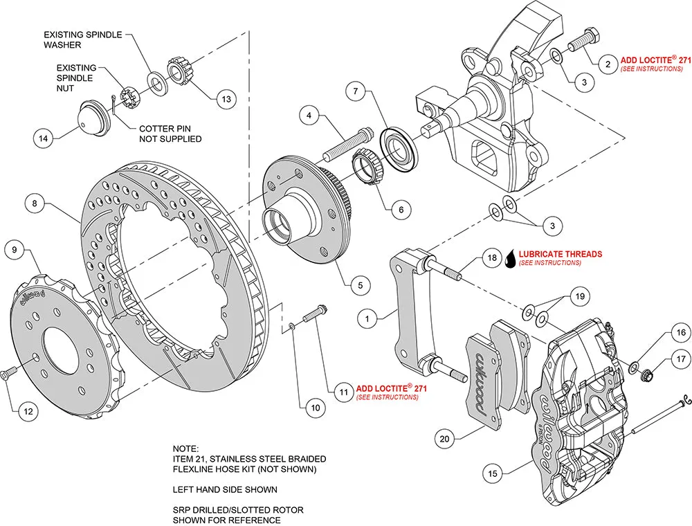 1997 - 2004 Ford, Lincoln AERO6 Big Brake Truck Front Brake Kit - 140-12824 product image