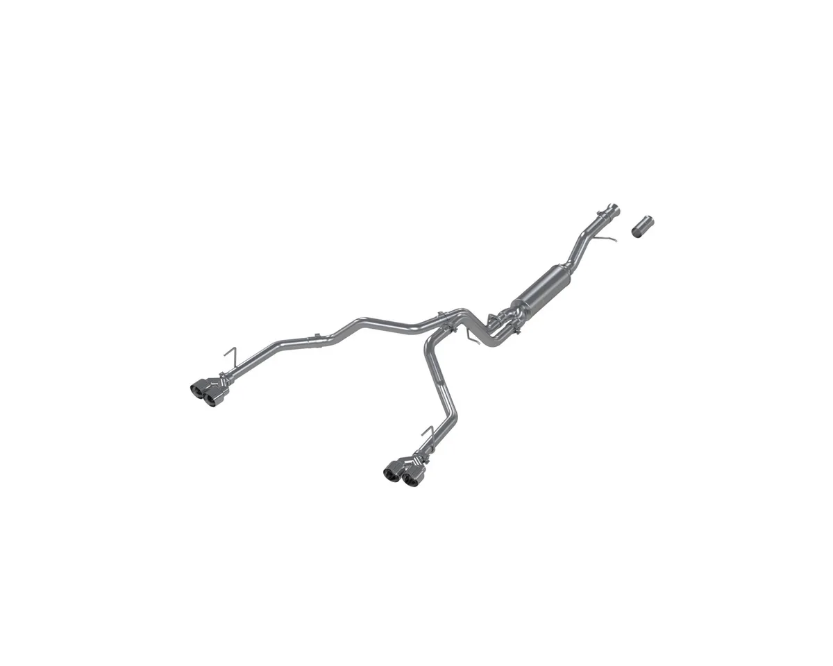 21-Present Chevrolet/GMC Tahoe/Yukon 3 Inch Cat Back Dual Split Rear Exhaust System, Armor Lite Aluminized Steel with Quad Tips MBRP product image