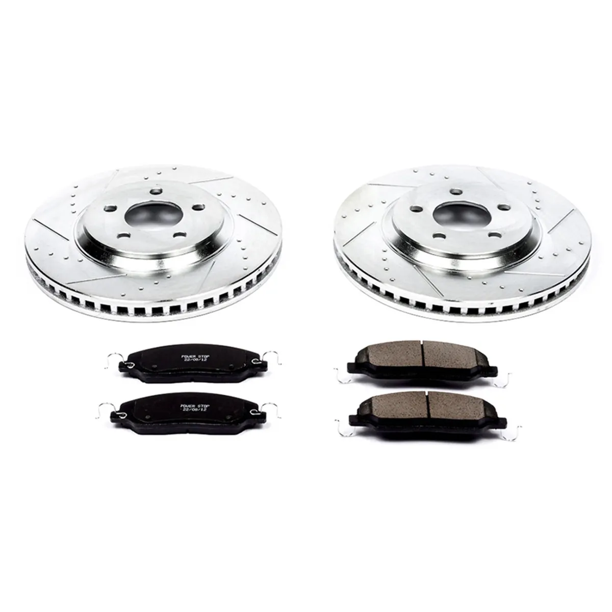 Z23 Evolution Sport Upgrade Kit: Drilled/Slotted Rotors; Carbon-Fiber Ceramic Pads W/Hardware product image