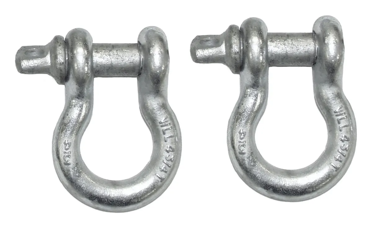 Crown Automotive Jeep Replacement RT Off-Road - Alloy Silver D-Ring Set