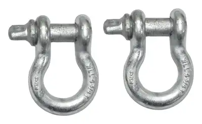 Crown Automotive Jeep Replacement RT Off-Road - Alloy Silver D-Ring Set