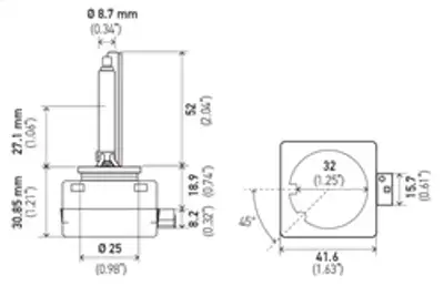 Hella Bulb D3s Pk32d-5 4300 k 42v 35w