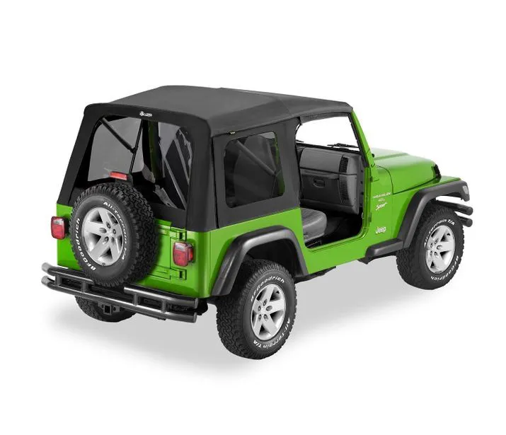 Black Denim Supertop Classic Supertop Classic Replacement Soft Top Jeep 97-06 Wrangler; No doors included; Tinted side and rear windows product image