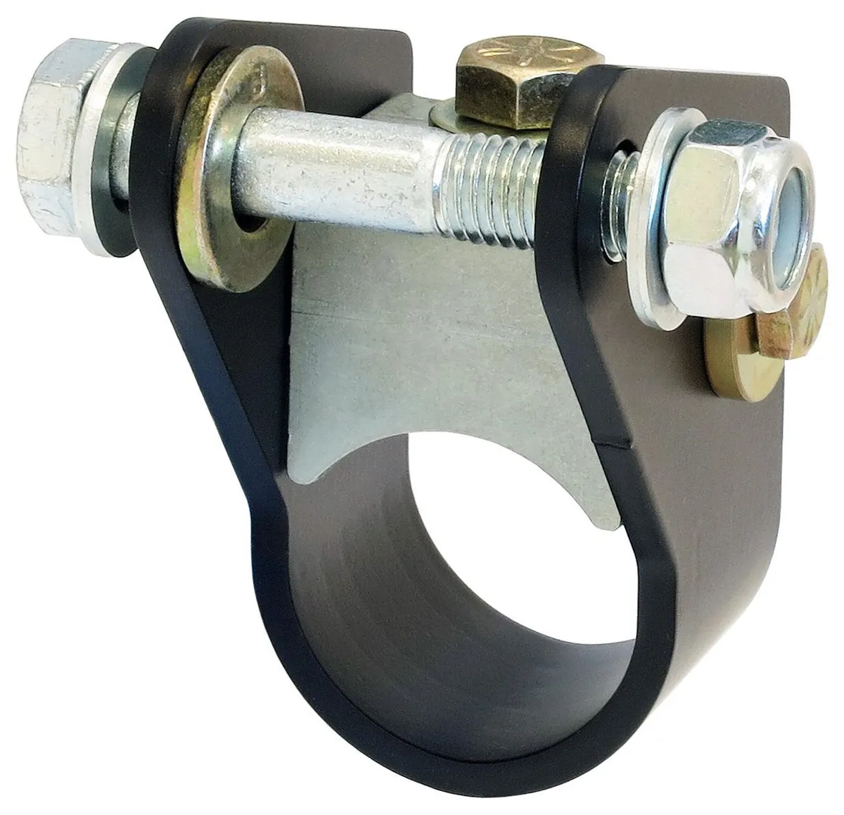Currectlync® Steering Stabilizer Relocation Bracket; Tie Rod Clamp; Fits 40-42mm Tie Rods; product image