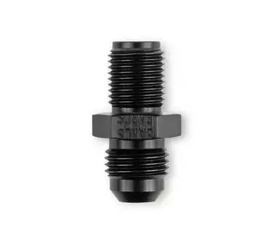 Synergy Manufacturing Earl's 1/2"-20 Inverted Flare Male w/ Long Thread to AN -6 Male Adapter Fitting - Black Anodized Aluminum