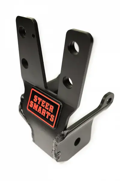 Steer Smarts 18-24 Jeep Wrangler/Gladiator JL/JT Yeti XD Sealed Bearing Sector Shaft Brace with Frame Side Track Bar Reinforcement Bracket - Steel Steering Box Only Steer Smarts