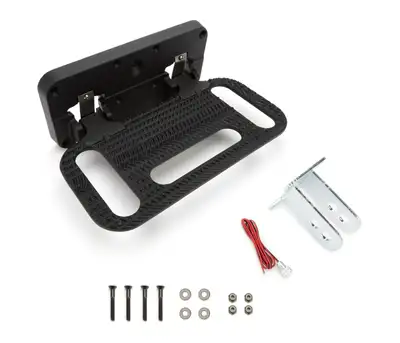 Carr HD Mega Hitch Step 2 And 2 1/2 in Receiverswith LED Light Black Powder Coat Sol