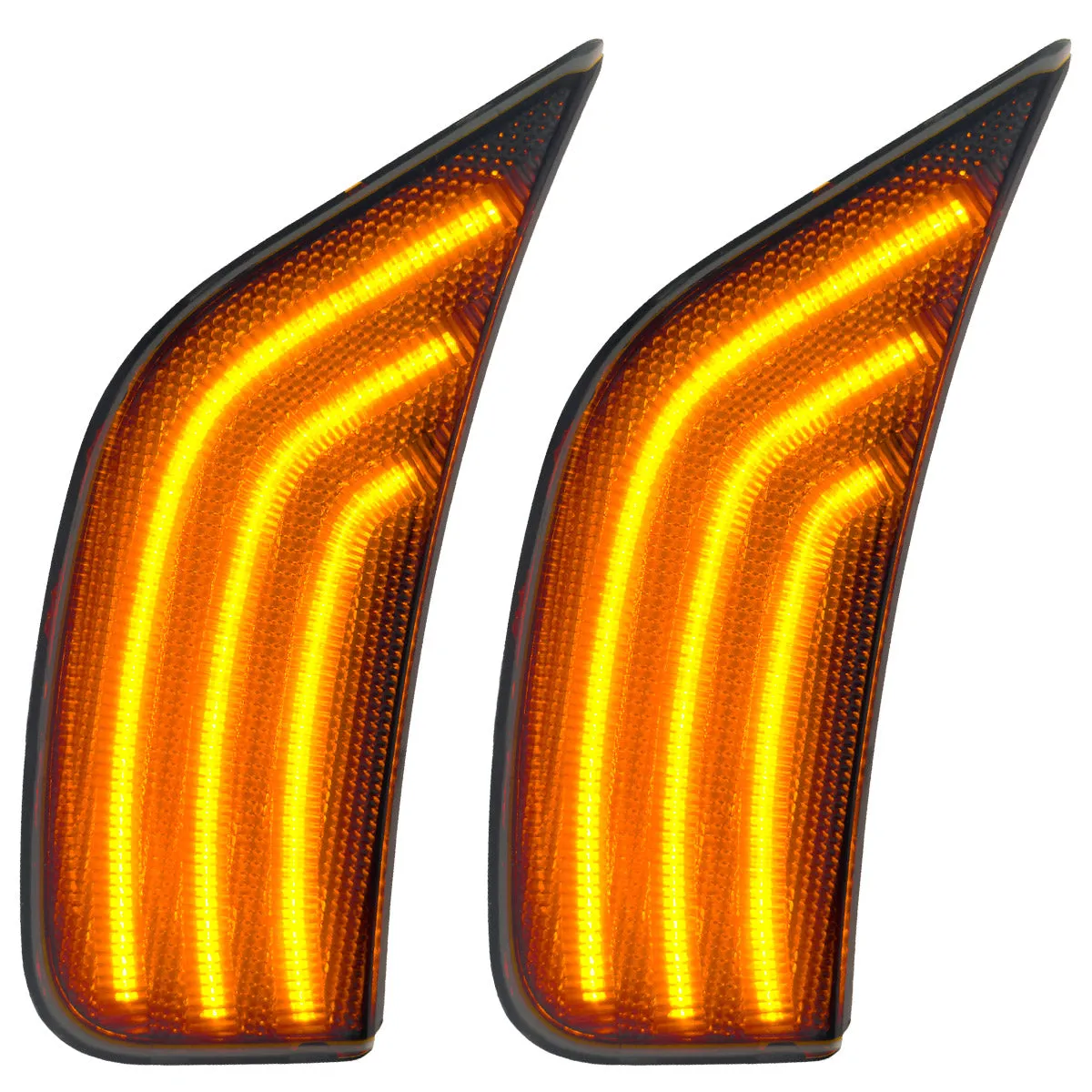Cadillac 21-24 Escalade & Gmc 21-24 Yukon/Yukon Xl/Yukon Denali (5th Gen) & 21-24 Chevy Tahoe/Suburban (5th Gen) LED Front Fender Lens White or Amber Leds - Smoked or Clear Lens product image