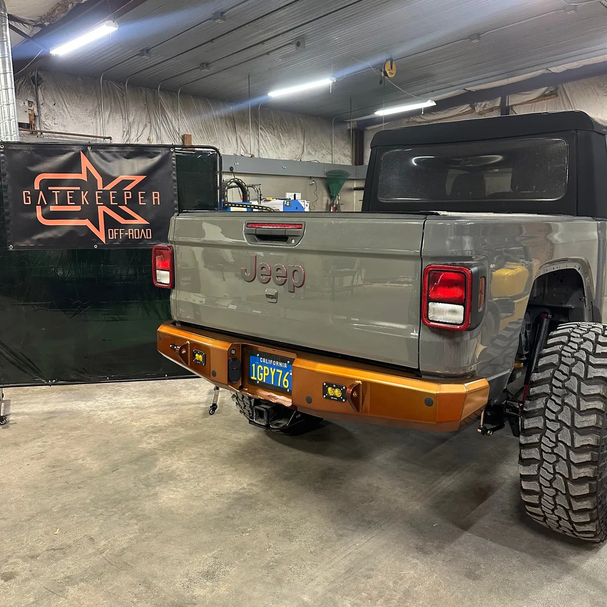 Gauntlet Rear Bumper for 2020+ Jeep Gladiator JT product image