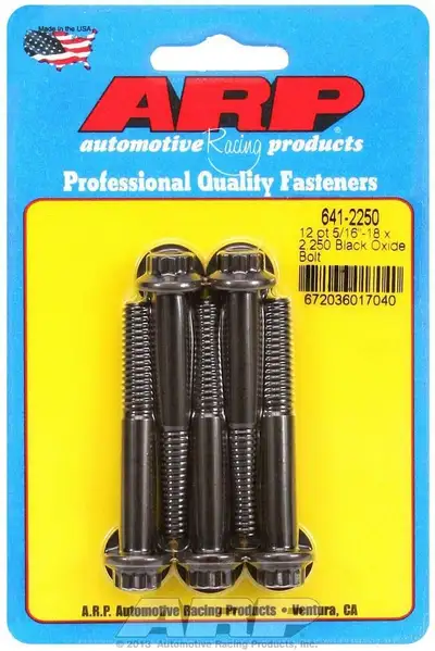 ARP Auto Racing 5/1618 x 2.250 12pt Black Oxide Bolts
