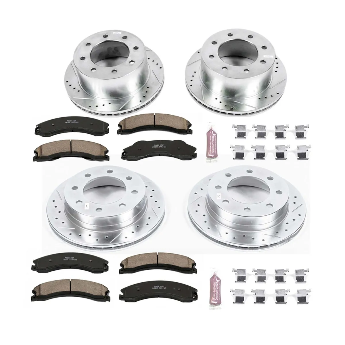 Z23 Evolution Sport Upgrade Kit: Drilled/Slotted Rotors; Carbon-Fiber Ceramic Pads W/Hardware product image
