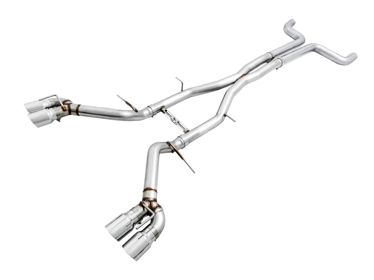 AWE Touring Edition Cat-back Exhaust for Gen6 Camaro SS / ZL1 / LT1 - Non-Resonated - Diamond Black Tips (Quad Outlet) product image