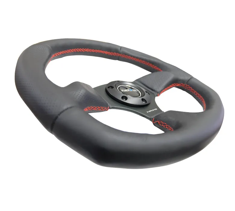 Steering Wheel 350mm 3in Dish Black Leather product image
