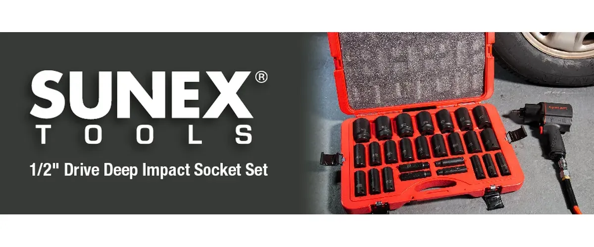 1/2" Drive Metric 6 Point Deep 26-Piece Impact Socket Set product image